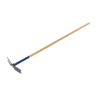 LUX-TOOLS Dvojna vrtna motika kovana z ročajem iz jesenovega lesa 135 cm