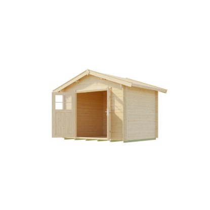 Weka Lesena vrtna hiška Premium28 DT naravna 300 cm x 200 cm