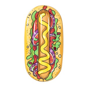 Napihljiva blazina Hot Dog 183 cm