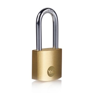 Yale Cilindrična obešanka 30 mm podaljšan lok 33 mm 1 kos 3 ključi medenina