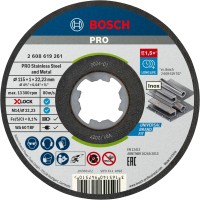 Bosch X-Lock Rezalna plošča Standard za inox WA 60 T BF Ø 115 mm paket 10