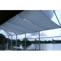 Floracord Sončno jadro 270 cm x 140 cm srebrno sivo