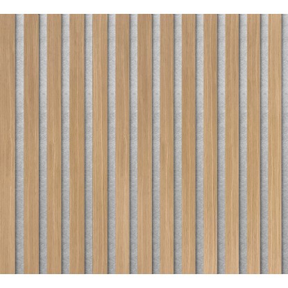 Akustični panel svetli hrast na sivi podlagi 244 cm x 52 cm x 1,8 cm