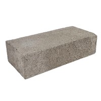 Betonski polni zidak normalni format 6,5 cm x 25 cm x 12,5 cm siv