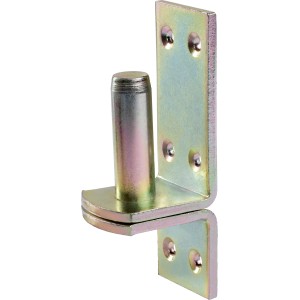 Nosilni tečaj D1, rumeno pocinkan, 115 mm x 40 mm, Ø 16 mm