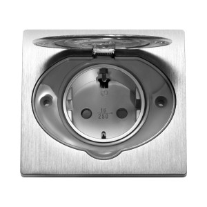 Orno Hermetična vtičnica za podometno namestitev nerjaveče jeklo