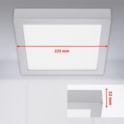 Briloner LED stropna in stenska svetilka Fire mat kromirana 16,5 W