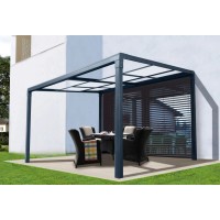 Floraworld Terasni nadstrešek Air 2 antracitni (Š x G) 392 cm x 305 cm
