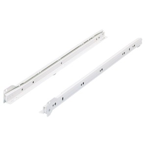 Hettich Kotalno potisno vodilo 250 mm Jeklo prašno lakirani Bele barve