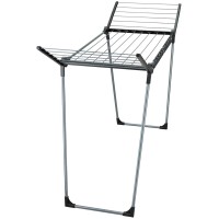 Leifheit Stojalo za perilo Pegasus 150 Solid Slim 15 m črno