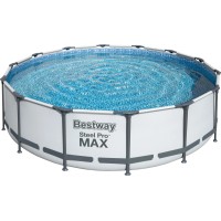 Bestway Bazen z jeklenim okvirjem Steel Pro MAX Ø 427 cm x 107 cm okrogel