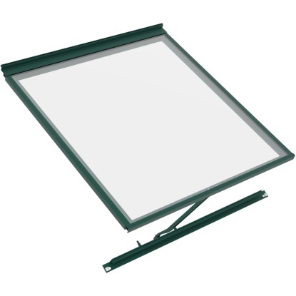 Vitavia aluminijasto strešno okno Triton brez stekla Smaragdno 61,5 cm x 66,7 cm