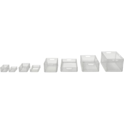 Eurobox-System Zaboj Tauro s polnimi stenami 60 x 40 x 12 cm prozorni