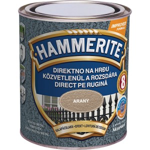 Hammerite Efekt lak za kovino Hammered zlata 750 ml