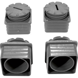 Pokrovčki za podnožje za 2-sed vrtno klop Bonlee 4 kosi