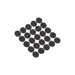 Čepki proti zdrsu Extra Soft Ø 15 mm 25 kosov Črne barve