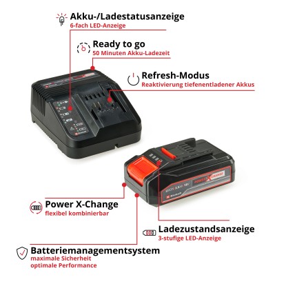Einhell Power-X-Change Začetni komplet 18 V 2,5 Ah