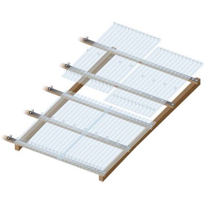 Akrilna trapezna plošča 1,5 mm "sz" 76/18 prozorna 2000 mm x 1045 mm