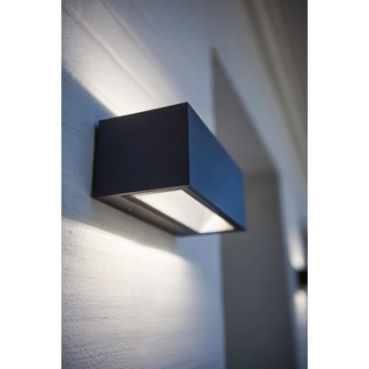 Lutec LED zunanja stenska svetilka Gemini antracitna