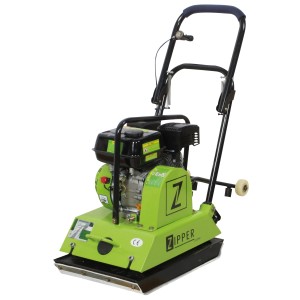 Zipper Vibracijska plošča ZI-RPE90 z gumijasto podlago in podvozjem 90 kg 4 kW