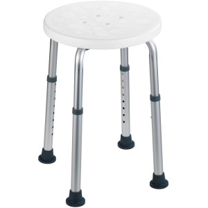 Wenko Stol za prhanje Secura bel nastavljiv po višini