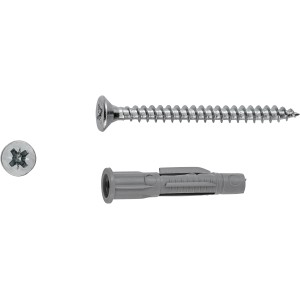 LUX Večnamenski zidni vložek z vijakom Ø 6 mm x 34 mm 10 kosov