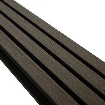 Dekorativni panel temno siva 20 x 2,6 x 200 cm