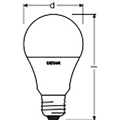 Osram LED-sijalka E27 v obliki žarnice 9 W 806 lm 2 kosa 11,2 x 6 cm (V x Ø)