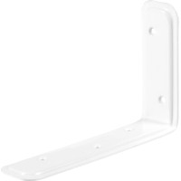 Podporni kotnik belo prašno lakiran 80 mm x 120 mm x 40 mm