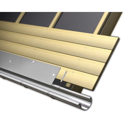 Strešni trak brez vodnega zgiba mere 250 mm x 2000 mm iz aluminija