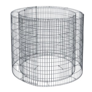 Bellissa Gabione visoka greda Okrogla Ø 92 cm/Ø 72 cm x 80 cm