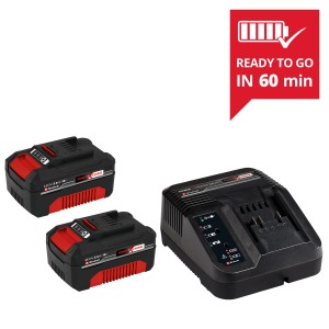 Einhell Power X-Change Starter Kit 2x 18 V (3 Ah) in polnilnik