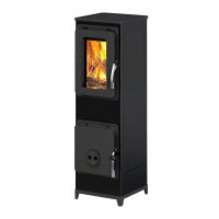 Kaminska peč Accente Nivo Glass lito železo črna 7,2 kW