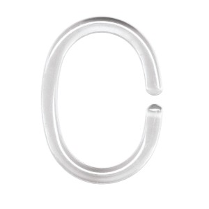 Kleine Wolke Obroči za zavese za prhanje prozorni 12 kosov