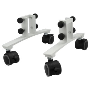 Noge Infrae s koleščki za grelne plošče bela