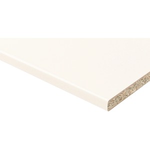 Kaindl Okenska polica 30x1,8cm Tibur Bela (1106) dolžina najv. 4,1 m brez obrobe