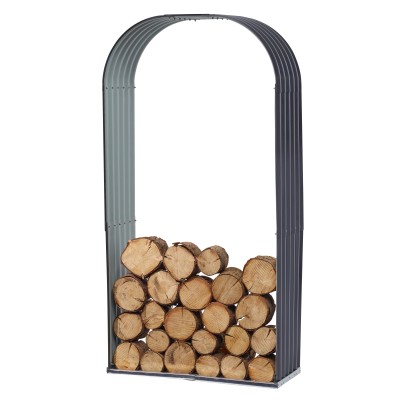 Floraworld Stojalo za drva v obliki polkrožnega loka 103 cm x 40 cm x 200 cm