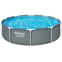 Bestway Steel Pro Montažni bazen siv Ø 305 cm x 76 cm