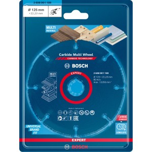 Bosch Expert Rezalna plošča Carbide Multi Wheel 125 mm x 22 mm x 23 mm