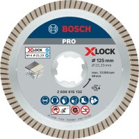 Bosch X-Lock Diamantna rezalna plošča Best for Ceramic Extra Clean Turbo Ø125 mm