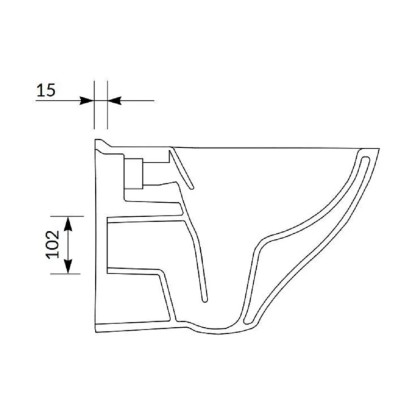 Cersanit Viseča WC školjka Mille Clean On + WC pokrov Slim