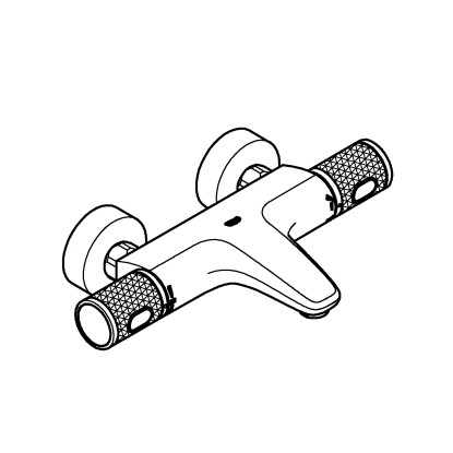 Grohe Termostatska armatura za kopalno kad QuickFix Precision Feel DN 15