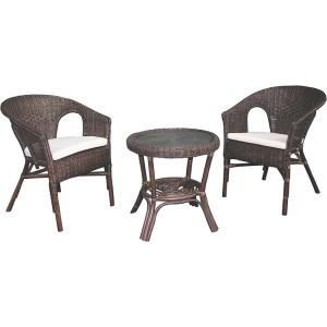 Balkonski komplet iz ratana Achao 3-delni