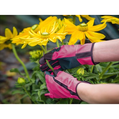 Rokavice za floristiko rožnate vel. 7