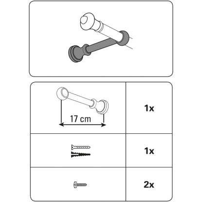 Gardinia Nosilec Bifo zaprt Bel 17 cm