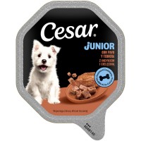 Cesar Mokra hrana za pasje mladičke Junior puran/teletina 150 g