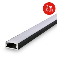Briloner Pimp your Stripe Aluminijasti profil samolepljiv 2 m črna