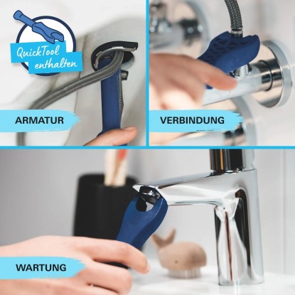 Grohe QuickFix Armatura za umivalnik enoročna mešalna Start S črna