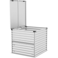 Vitavia kompostnik Tami Aluminijasto prazen 99 cm x 99 cm x 87 cm