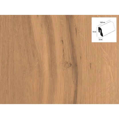 OBI Zaključna letev hrast 67045 40 mm x 20 mm dolžina 2.600 mm
